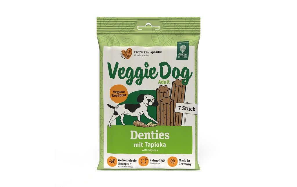 Green Petfood Produit à mâcher  VeggieDog Denties, 180 g