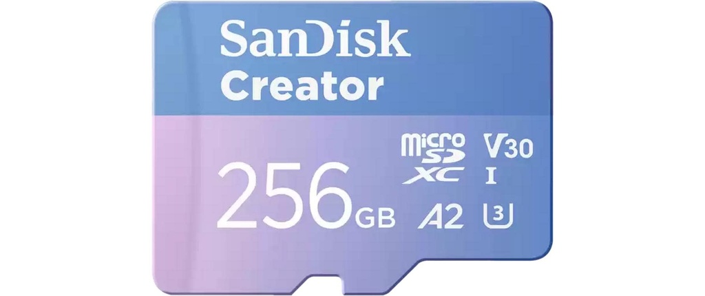 SanDisk Carte microSDXC Creator UHS-I 256 GB