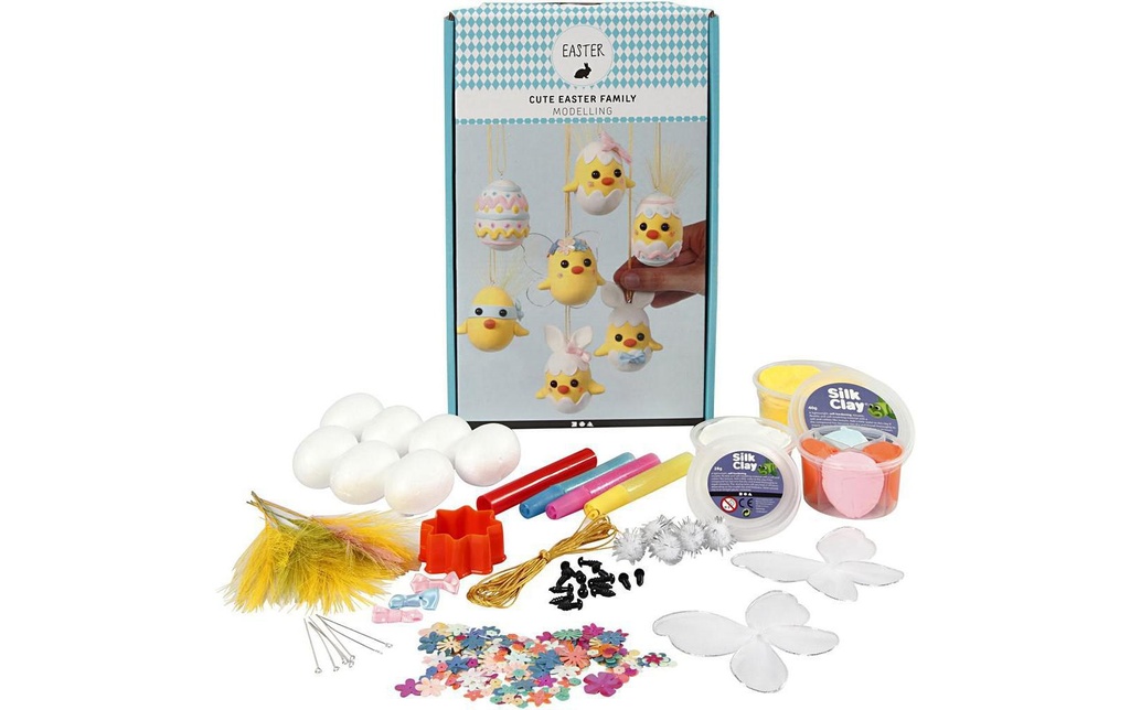 Creativ Company Kits de bricolage Funny Easter Family 1 jeu