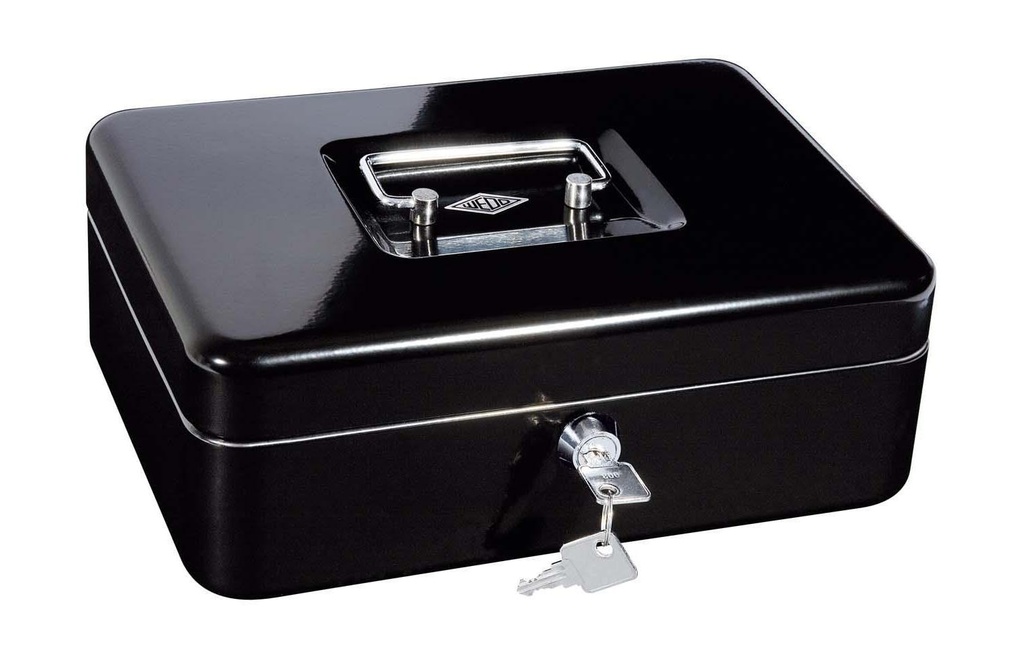 [404145109] WEDO Caisse monnaie 4 compart.noir