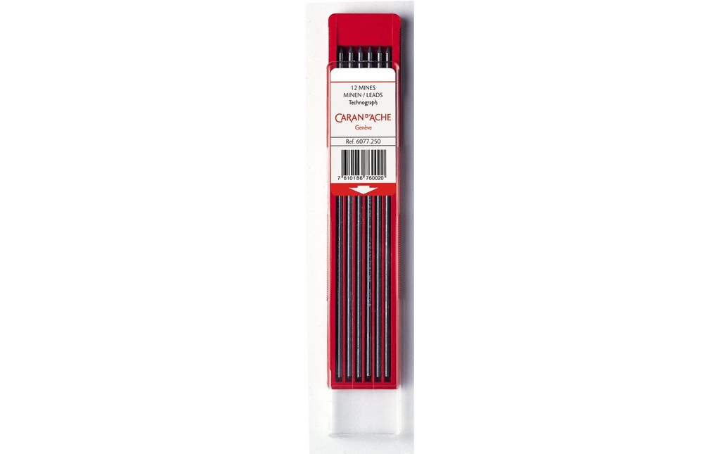 CARAN D'ACHE Mines Technograph 2mm 2H (12 pces)