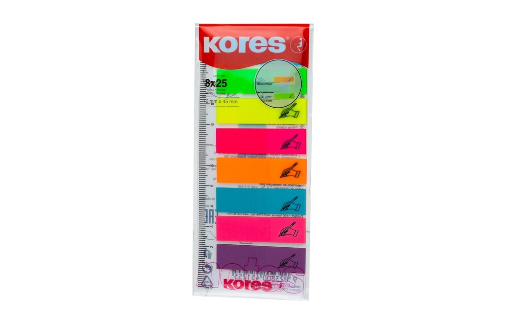 Kores Marque-page Sign Here 25 pièces par bloc
