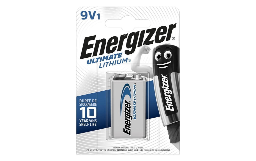 Energizer Pile Ultimate Lithium 9V E-Block , 1 Pièce/s
