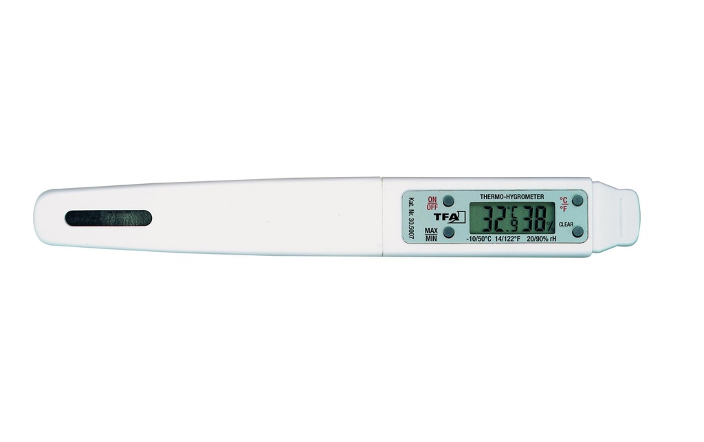 TFA Dostmann Thermo/hygromètre Digital, Pocket, Blanc