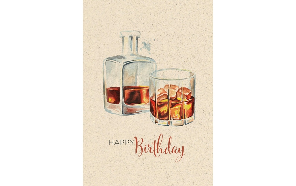 Natur Verlag Carte de félicitations Whiskey 17.5 x 12.2 cm