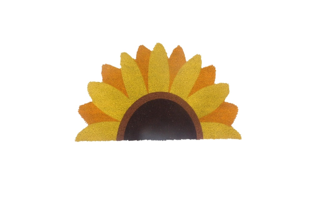 relaxdays Tapis de sol Tournesol 80 x 50 cm jaune