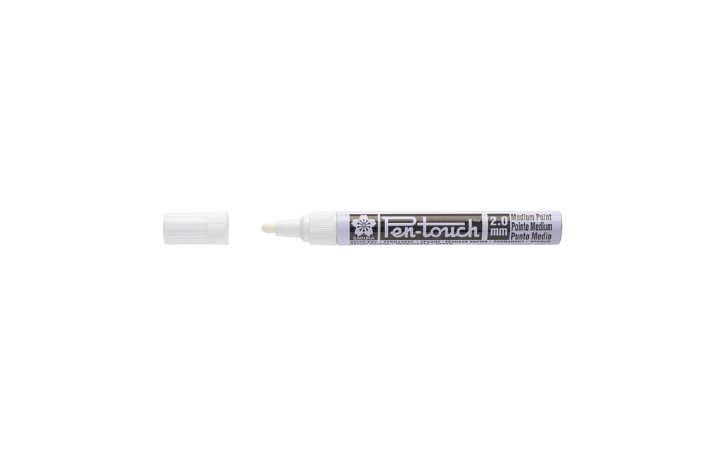 Sakura Marqueur peinture Pen-Touch 2,0 mm, M, Blanc