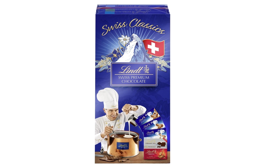 Lindt Tablette de chocolat Assorti 5 x 100 g