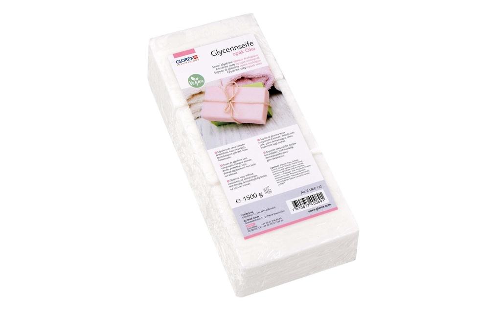 Glorex Savon à la glycérine Éco Opaque, 1500g