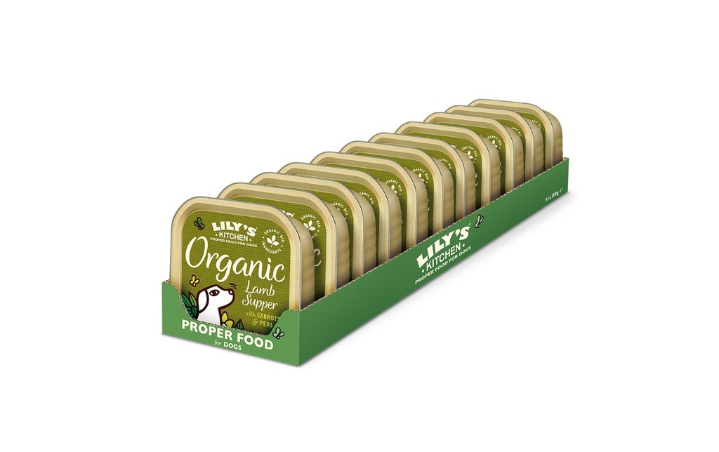 Lily's Kitchen Alimentation humide Agneau biologique, 11 x 150 g