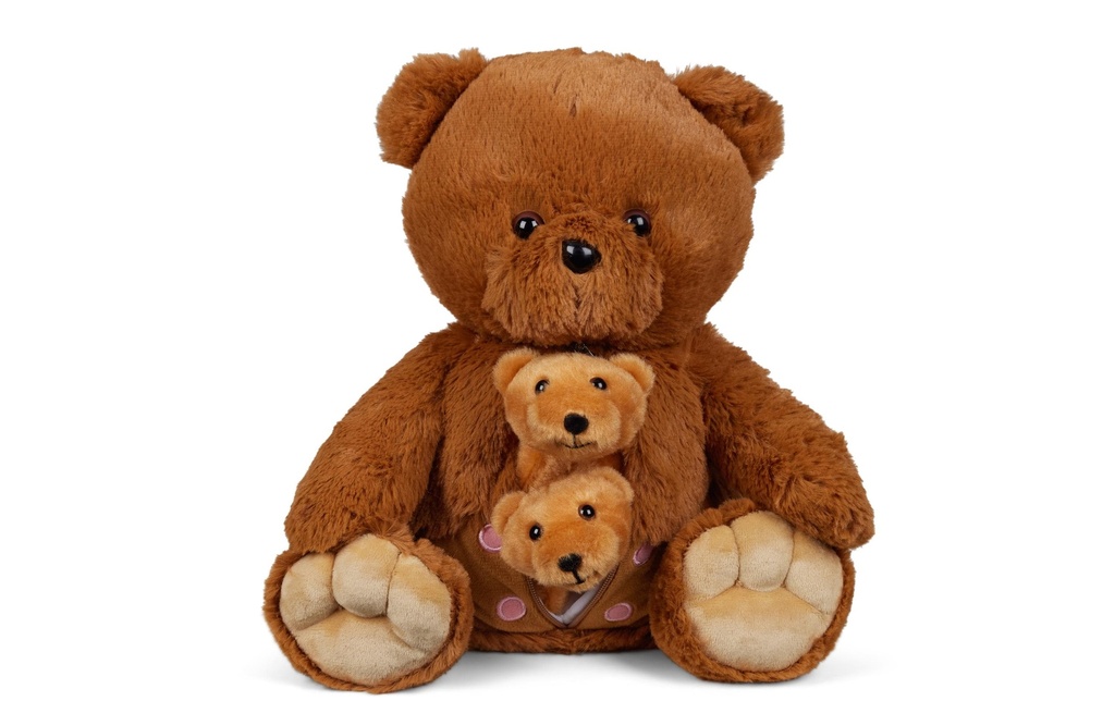 Mamanimals Animal en peluche Maman Ours & Bébés