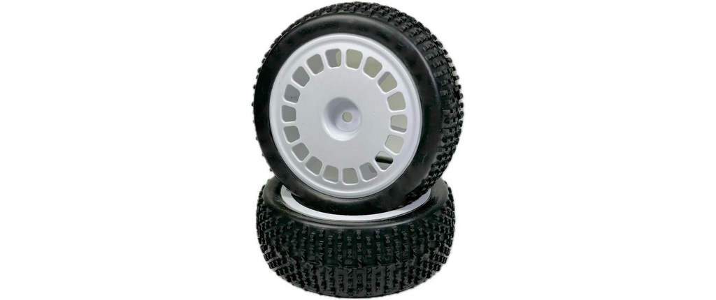 Absima 1:10 Jeu de roues de buggy Mini Block avant blanc (2)