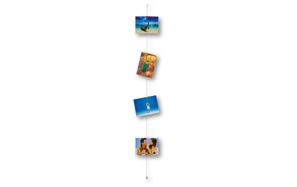 Goldbuch Porte-photos Cord argent, 8 aimants