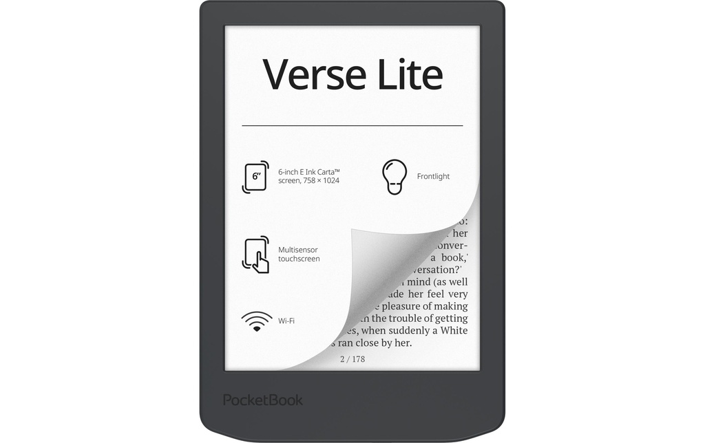 PocketBook Lecteur E-Book Verse Lite Gris nuit