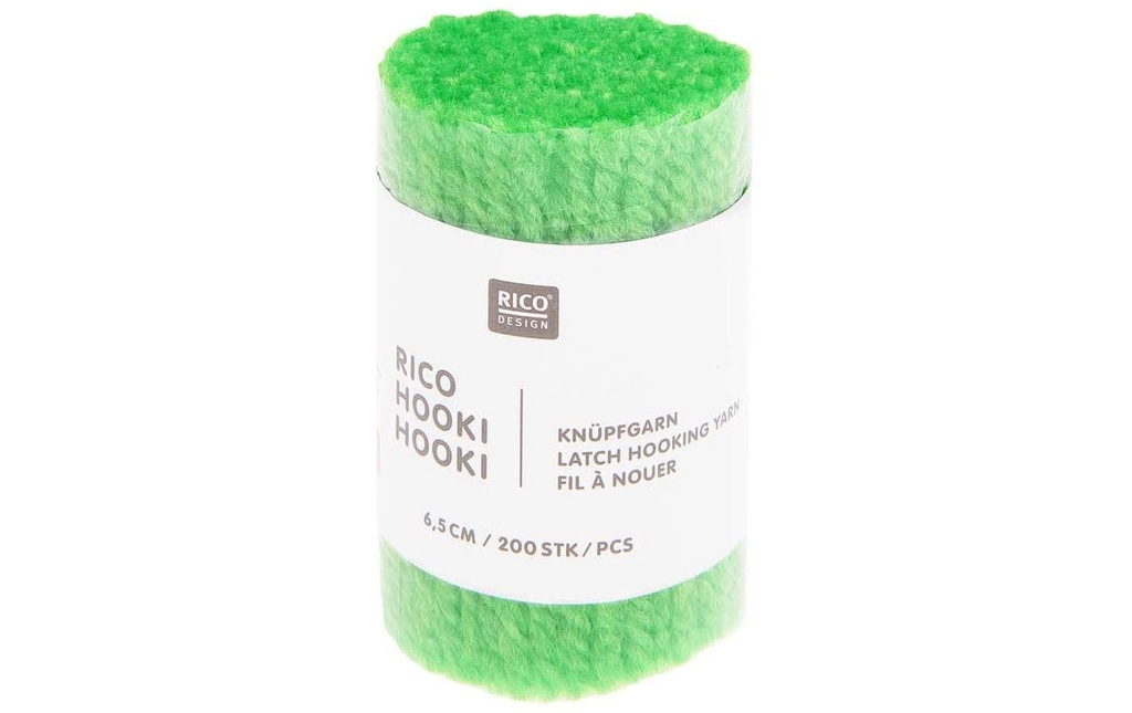 Rico Design Fil à nouer Hooki Vert fluo