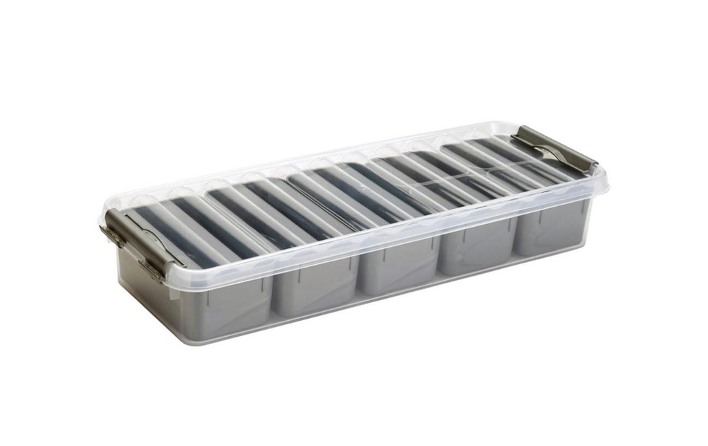 Sigma Home Boîte de rangement Q-Line Gris, Volumes: 3.5 l