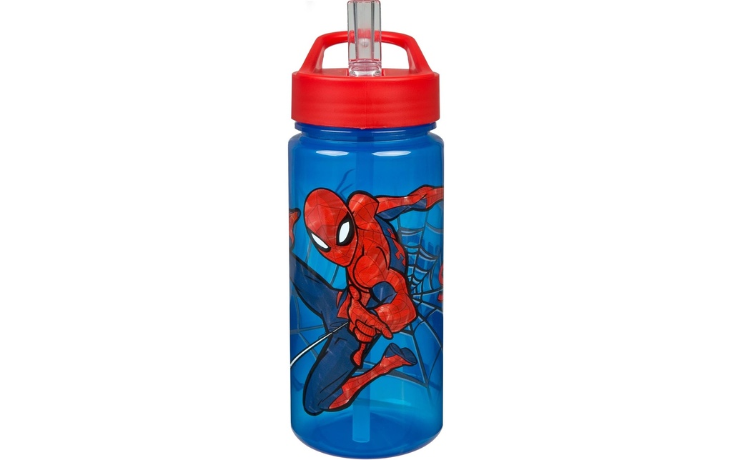 Scooli Gourde Spiderman 500 ml, Rouge/Bleu
