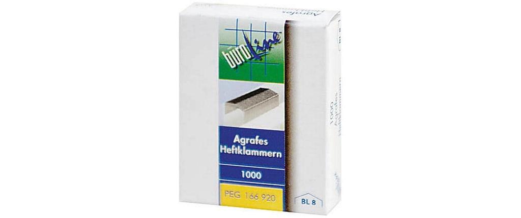 Büroline Agrafe BL8 1000 Pièce/s