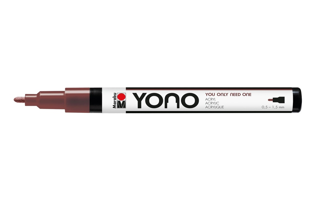 Marabu Marqueur acrylique YONO 0.5 - 1.5 mm Brun