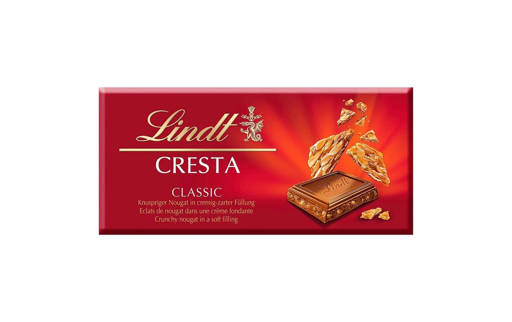 Lindt Tablette de chocolat Lait Cresta Noisette 100 g