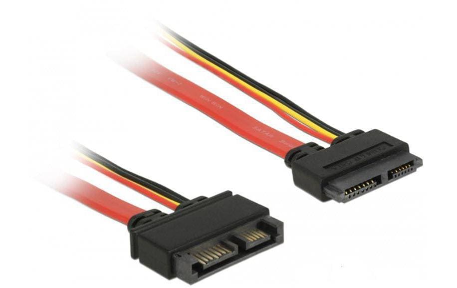 Delock Câble slim-SATA rouge, extension 30 cm