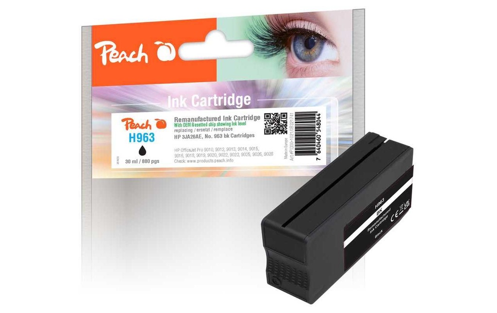 Peach Toner HP No. 963 BK, 3JA26AE noir