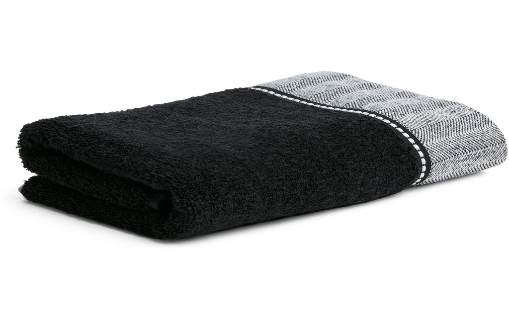 Möve Serviette de douche Brooklyn 80 x 150 cm, Noir