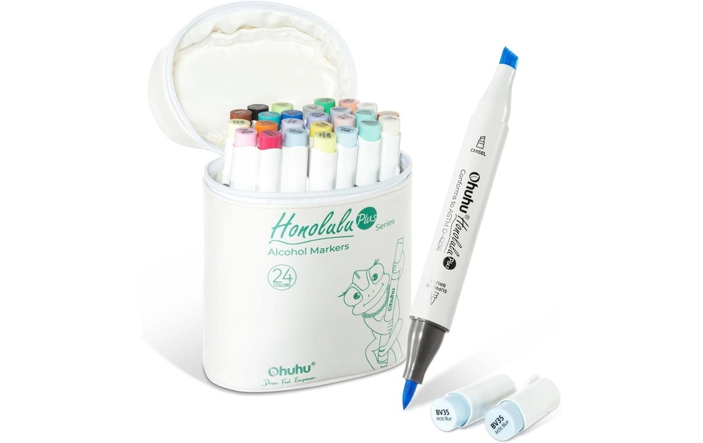 Ohuhu Marqueur d'art Honolulu Plus 24 pièces