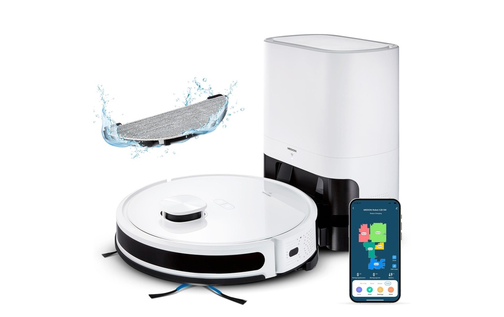 Medion Aspirateur robot X20 avec station d'aspiration