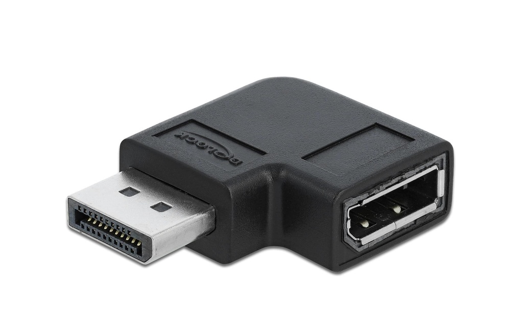 Delock Adaptateur DisplayPort - DisplayPort, 8K/60Hz coudé à gauche