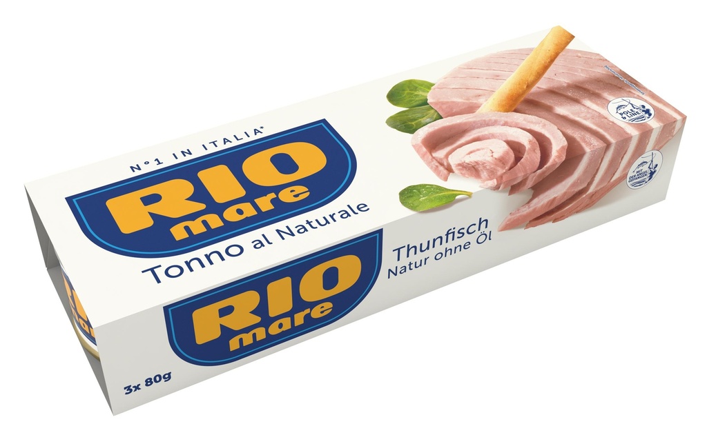 RIO mare Boîte Thon naturel 3 x 80 g