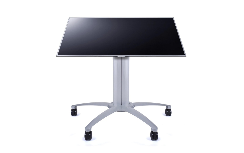Multibrackets Trolley TV Display Stand 110 Tilt & Table Argenté