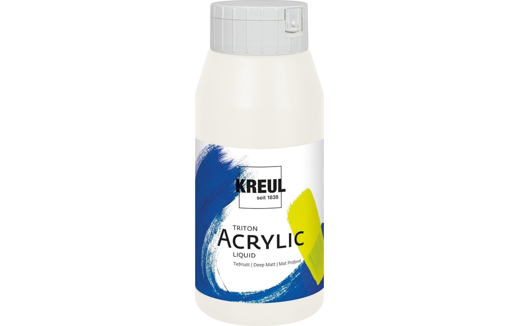 Kreul Peinture acrylique Triton Acrylic Liquid blanc mixte 750 ml