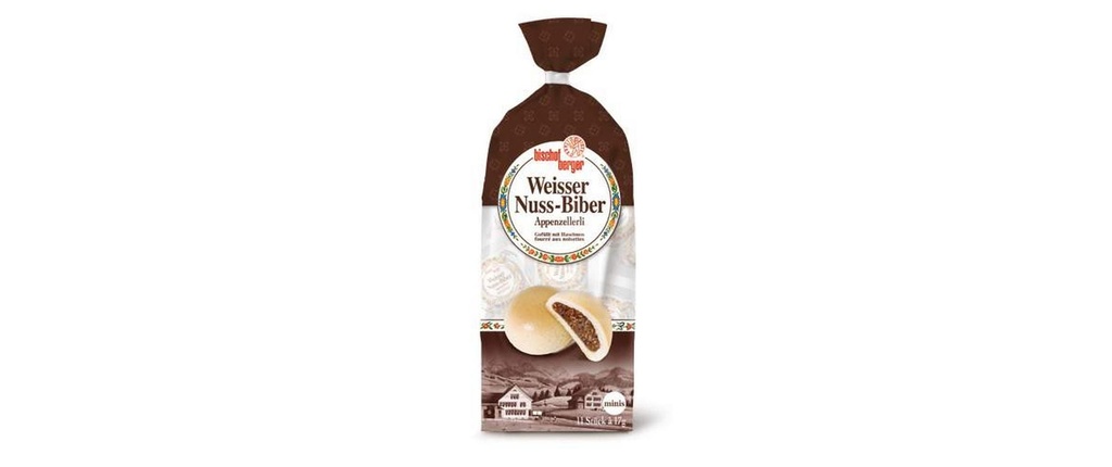 Bischofberger Petits gâteaux Castor blanc aux noix Mini 11 x 17 g