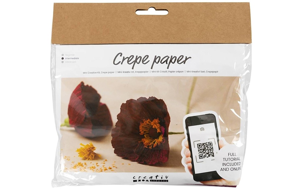 Creativ Company Kits de bricolage Set de papier crépon Pavot