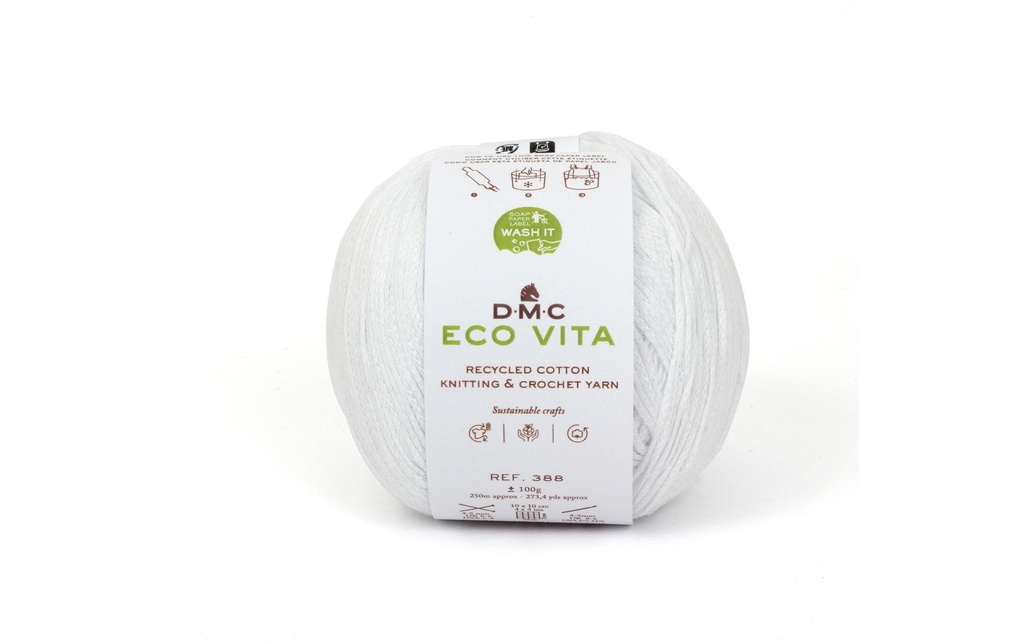 DMC Laine Eco Vita 100 g, Blanc