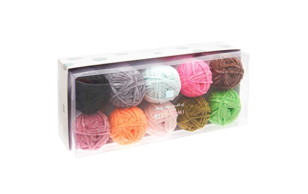 Rico Design Laine Ricorumi Nilli Nilli Fashion, set de 10