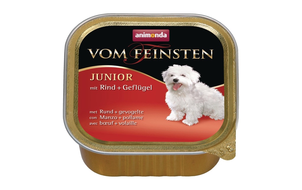 animonda Alimentation humide Vom Feinsten Junior avec boeuf+volaille