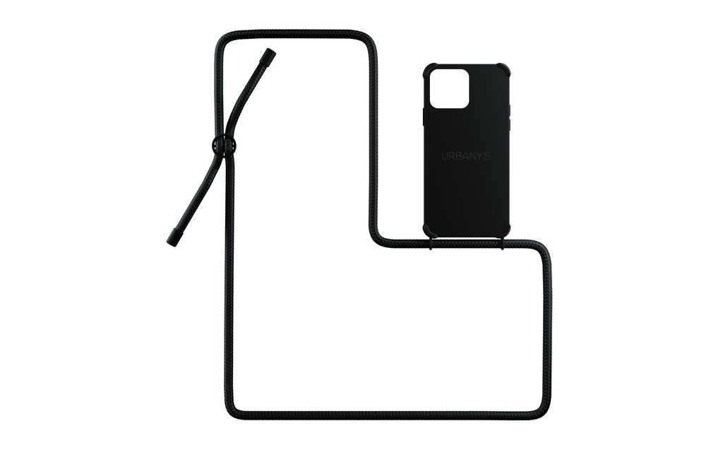 Urbany's Necklace Case iPhone 14 Pro All Black Matt