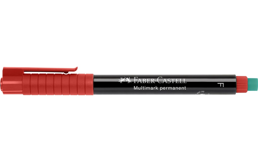 Faber-Castell Marqueur indélébile Multimarque F, rouge