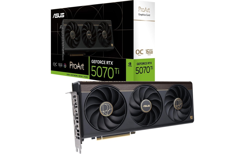 ASUS Carte graphique ProArt GeForce RTX 5070 Ti OC Edition 16GB