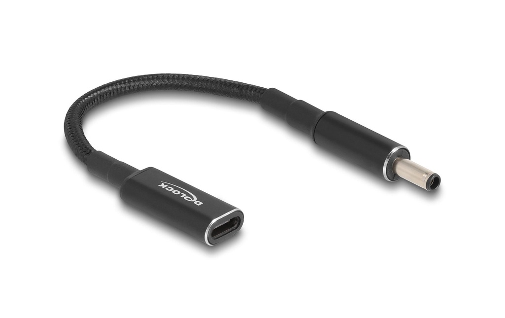 Delock Câble de chargement USB-C à Dell 4.5 x 3 mm 15 cm