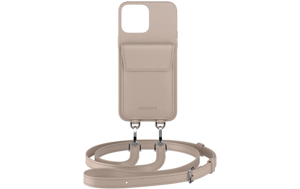 Urbany's Necklace Case Chaîne à main+ iPhone 16 Plus Beauté de la plage
