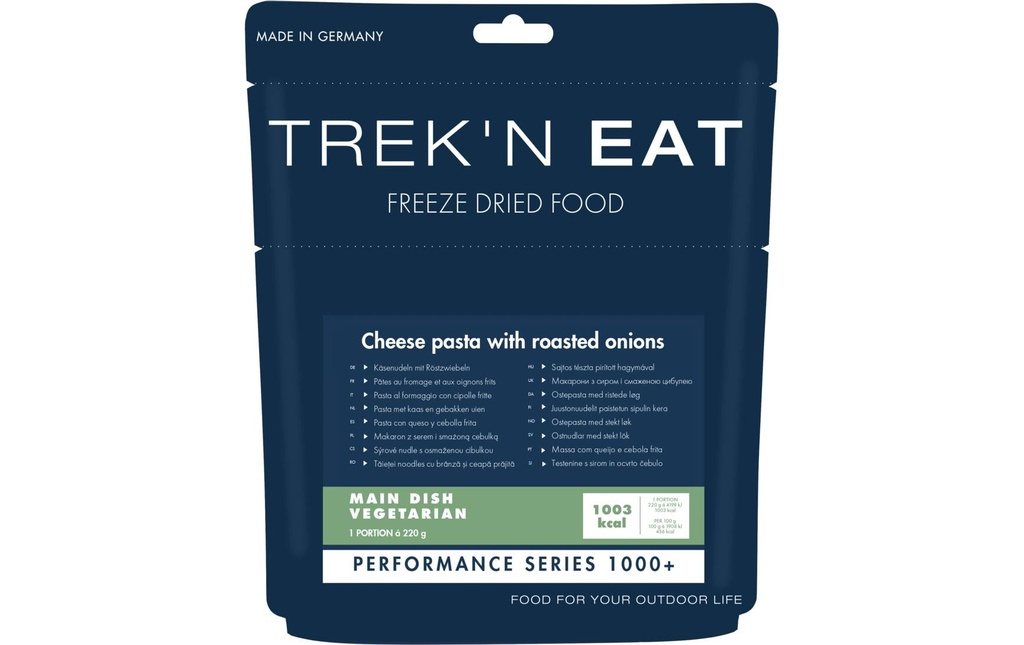 Trek 'N Eat Plat principal Nouilles au fromage avec oignons frits, PS1000+
