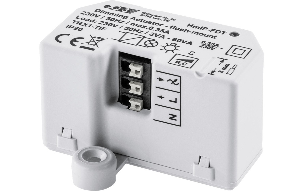 Homematic IP Smart Home Actionneur de gradation radio Section de phase encastrée