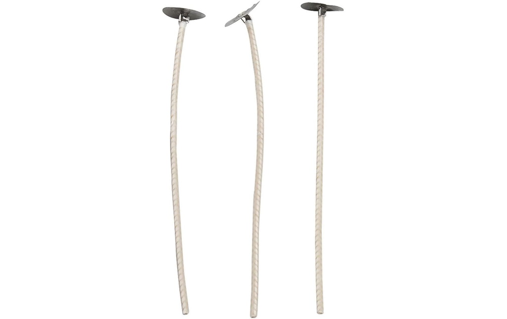 Creativ Company Mèches pour bougie 10 cm 50 pièces
