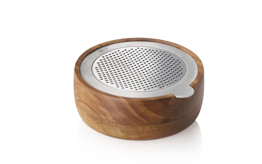 AdHoc Râpe à main Cutn Serve Ø 13,3 cm, Argenté/Brun
