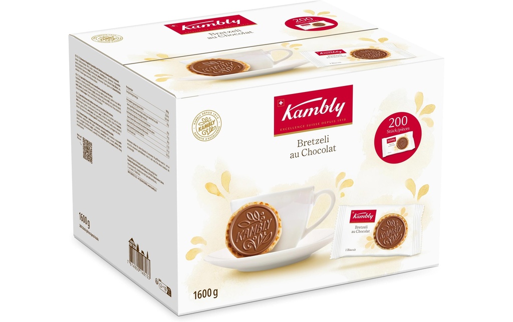 Kambly Petits gâteaux Bretzeli au Chocolat 200 pièces