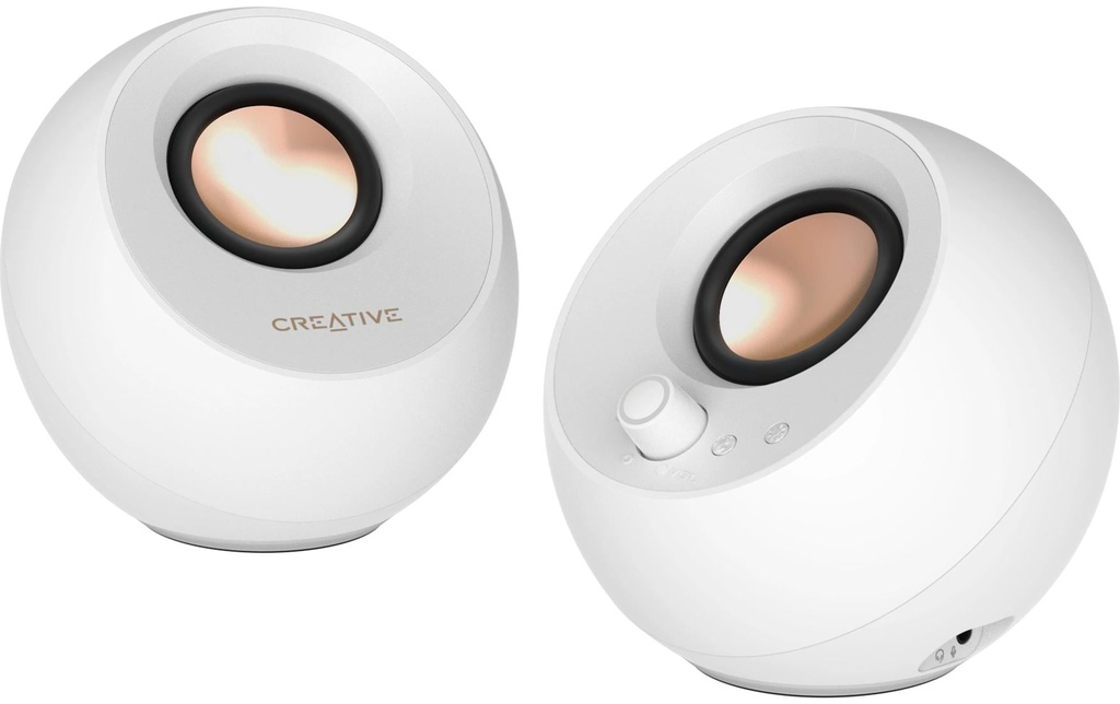 CREATIVE Haut-parleurs de PC Pebble Pro blanc