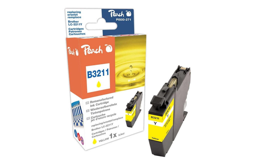 Peach Encre Brother LC-3211 Yellow